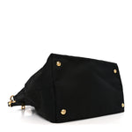 Tessuto Nylon Saffiano Shopping Tote Black