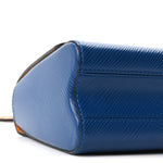 Epi Twist Braided Strap Shoulder Bag MM Bleu Roi