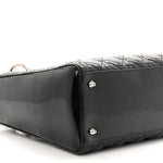 Patent Cannage Medium Lady Dior Black