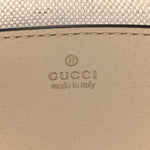 GG Supreme Monogram Textured Dollar Calfskin Web Mini Ophidia GG Handbag Beige Mystic White Oatmeal