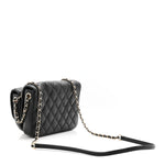 Lambskin Quilted Side Packs Black