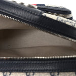 GG Supreme Monogram Textured Dollar Calfskin Web Small Ophidia Day Backpack Beige Blue Black