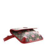 GG Supreme Monogram Apple Interlocking G Belt Bag Beige Multicolor Lobster Red