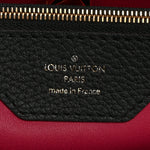 Taurillon Capucines MM Black Fuchsia