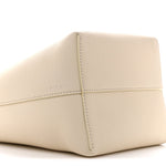 Grained Calfskin Small N/S Hook Tote Ivory