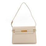 Smooth Calfskin Manhattan Shoulder Bag Crema Soft