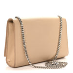 Grain De Poudre Medium Monogram Kate Satchel Sable Beige