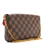 Damier Ebene Pochette Felicie Chain Wallet