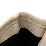Crinkled Calfskin Matelasse Monogram Baby Niki Chain Satchel White