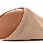 Canvas Calfskin Lauren Panier Tote Desert Dust