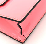 Patent Calfskin Small Elisa Baguette Bubble Gum