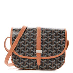 Goyardine Belvedere II PM Messenger Bag Black Gold