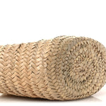Palm Leaf Raffia Small Macy Tote Natural Sunbleached