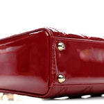 Patent Cannage Mini Lady Dior Red