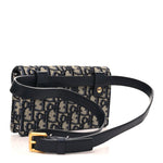 Oblique Saddle Belt Bag Blue