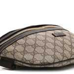 GG Supreme Monogram Belt Bag Dark Brown