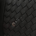 Calfskin Intrecciato Sassolungo Backpack Black Multicolor