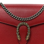Calfskin Mini Dionysus Chain Wallet Hibiscus Red