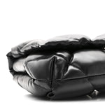 Nappa Calfskin Quilted Touch B Puffy Clutch Black