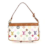 Monogram Multicolor Pochette Accessories White