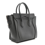 Baby Drummed Calfskin Micro Luggage Kohl