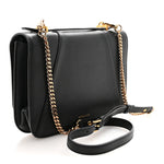 Vitello Barocco Virtus Top Handle Shoulder Bag Black