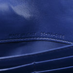Grained Calfskin Diorama Wallet On Chain Blue