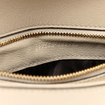 Roxy Calfskin Blondie Chain Shoulder Flap Bag Mystic White