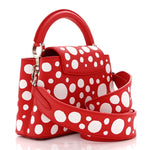 LV X YK Taurillon Capucines Mini Red White