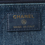 Denim Quilted Chanel 19 Wallet On Chain WOC Blue