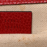 Dollar Calfskin Crystal Web Medium Dionysus Bamboo Top Handle Bag Hibiscus Red Black Diamond