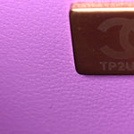 Lambskin Quilted CC In Love Heart Bag Purple