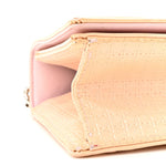 Patent Micro-Cannage Small Diorama Flap Bag Rose