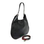 Soft Grained Calfskin Maxi B Hobo Black