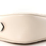 Calfskin Matelasse Small GG Marmont Chain Shoulder Bag White