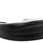 Soft Calfskin Arque Shoulder Bag Black