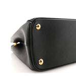 Saffiano Small Galleria Double Zip Tote Black