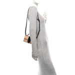 Raffia Smooth Calfskin Le Bambino Ivory Black