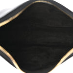 Smooth Calfskin Medium Strap Ava Shoulder Bag Black
