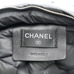 Nylon Embossed Small Doudoune Backpack Grey