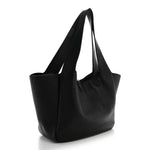 Grained Deerskin Bea Tote Black