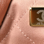 Metallic Calfskin Quilted Chanel 22 Copper