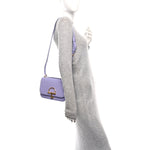 Patent Siena Small Shoulder Bag Lapis
