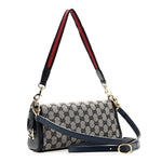 GG Monogram Small Luce Shoulder Bag Beige Blue