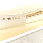 Grained Calfskin Cannage Large Caro Bag Ivory
