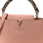 Taurillon Snakeskin Capucines PM Magnolia