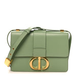 Smooth Calfskin 30 Montaigne Flap Bag Mint Green