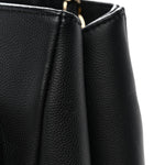 Caviar Quilted Small Business Affinity Shopping Bag Black