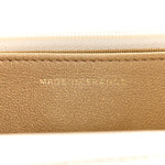Lambskin Quilted CC Pearl Crush Wallet on Chain WOC White