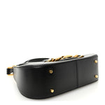 Smooth Calfskin Vlogo Chain Shoulder Bag Black